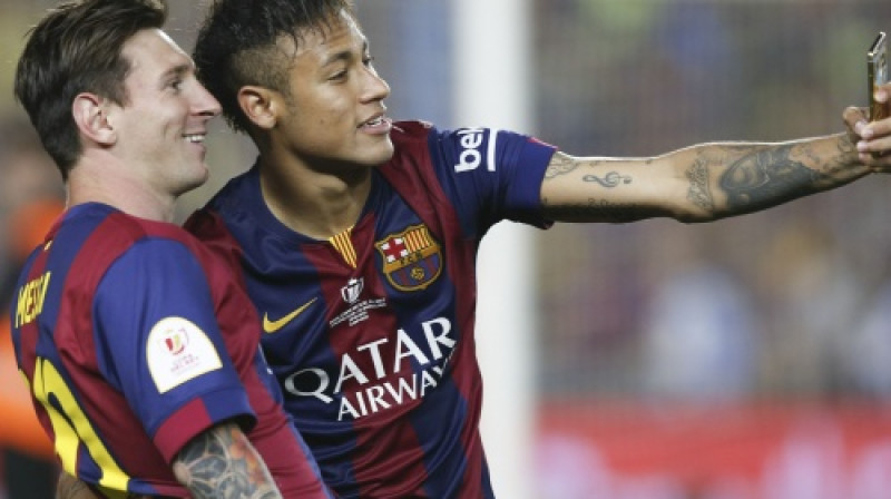 Lionels Mesi un Neimārs
Foto: SIPA/Scanpix