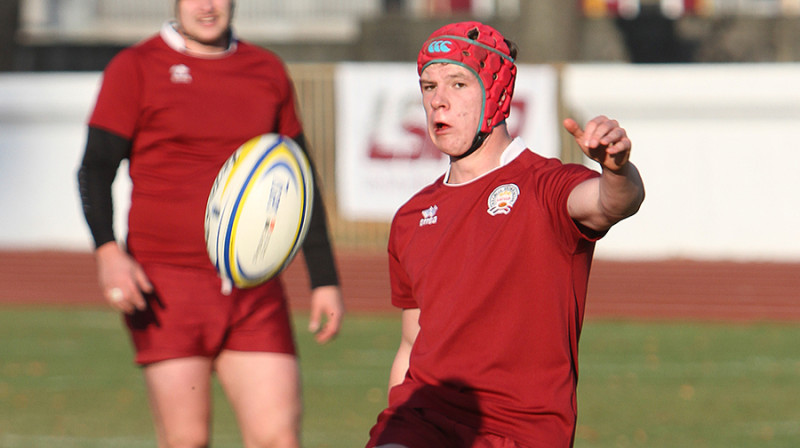 Spēlē pret Kipru Roberts Davidsons ar realizācijas un soda sitieniem kopumā guva 11 punktus
Foto: Renārs Buivids (LRF)