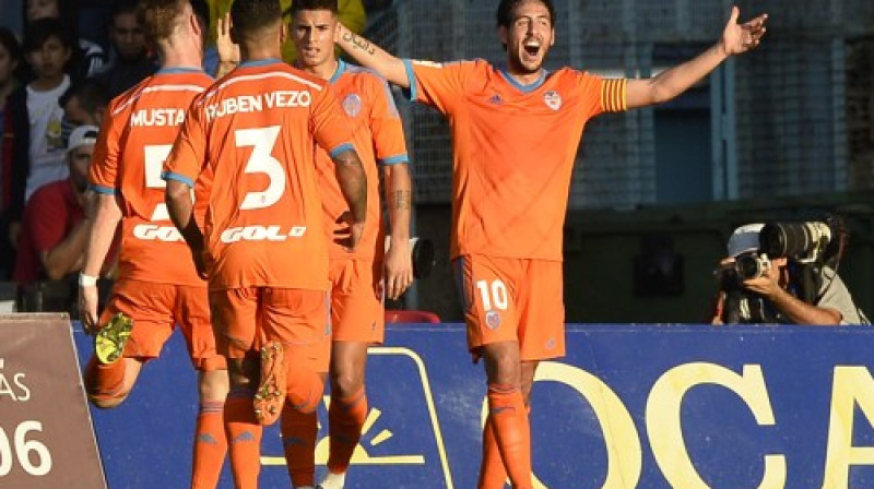 "Valencia" kapteinis un divu vārtu autors Daniels Pareho
Foto: AFP/Scanpix