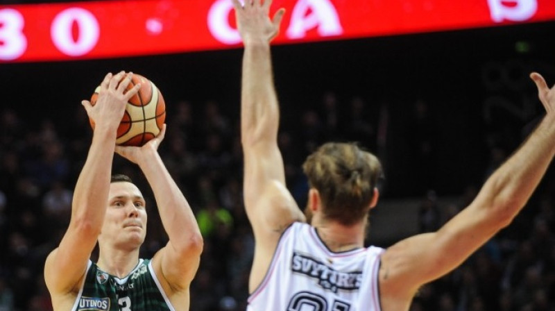"Žalgira" un "Rytas" dārgākie spēlētāji - Pauļus Jankūns un Antans Kavaļausks 
Foto: Fotodiena, E.Blaževičius/zalgiris.lt