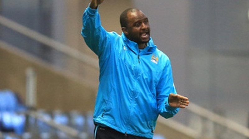 Patriks Vjerā, vadot Mančestras "City" U19 komandu
Foto: EMPICS Sport/Scanpix