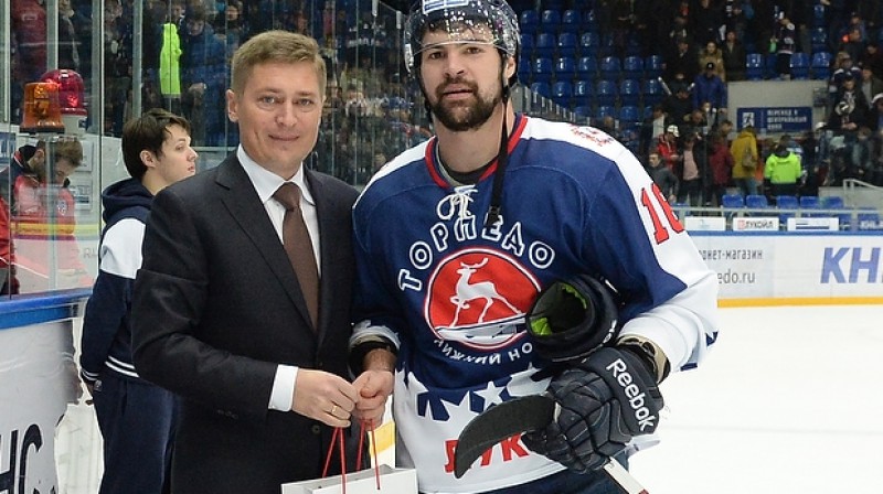 Kaspars Daugaviņš 
Foto: hctorpedo.ru