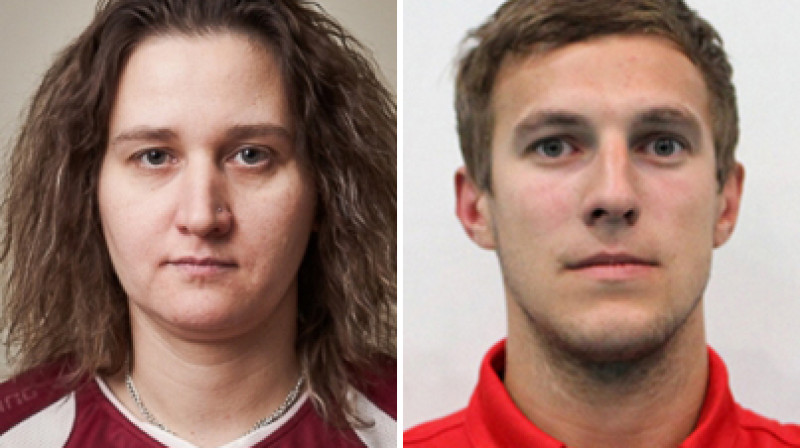 Liene Adamane un Jānis Salcevičs
Foto: floorball.lv