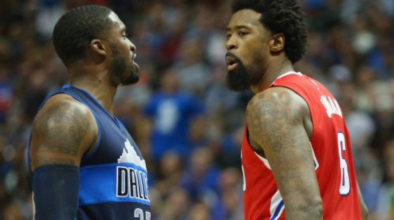 Veslijs Metjūzs un Deandrē Džordans
Foto: AFP/Scanpix