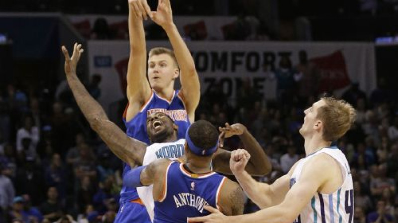 Kristaps Porziņģis pret "Hornets"
Foto: AP/Scanpix