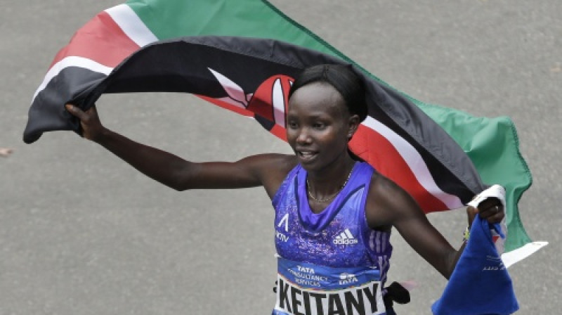 Ņujorkas maratona uzvarētāja kenijiete Mērija Keitanija
Foto: AP/Scanpix