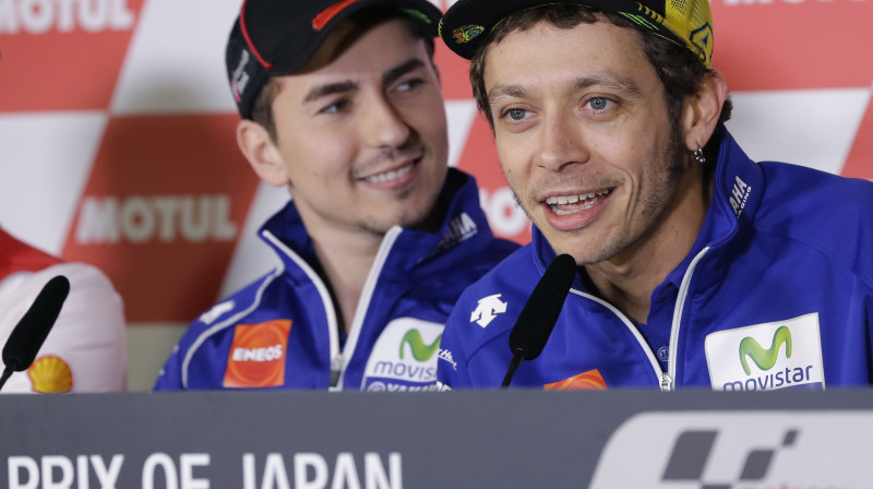 Horhe Lorenso un Valentīno Rosi
Foto: Shizuo Kambayashi