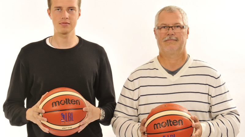 Mārtiņš Gulbis un Varis Krūmiņš
Foto: basket.lv