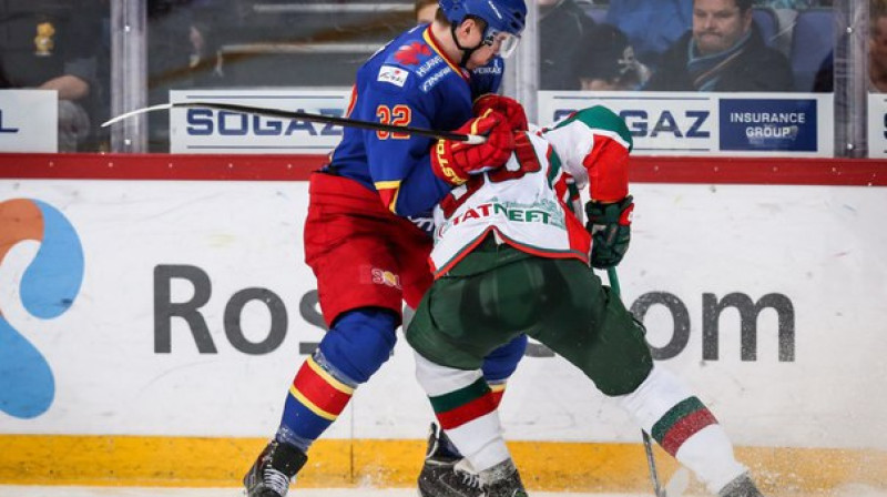 Artūrs Kulda strādā ar Kazaņas spēlētāju
Foto: jokerit.com