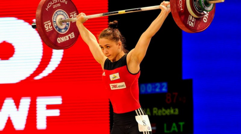 Rebeka Koha pasaules čempionātā 
Foto: IWF