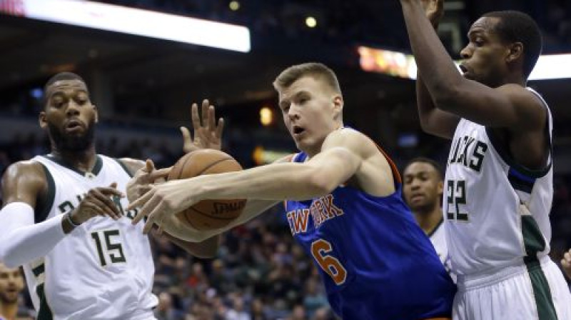 Kristaps Porziņģis pret Milvoki
Foto: AP/Scanpix