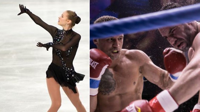 Angelina Kučvaļska un Mairis Briedis
Foto: Edea Skates / Akhmat Fight Show