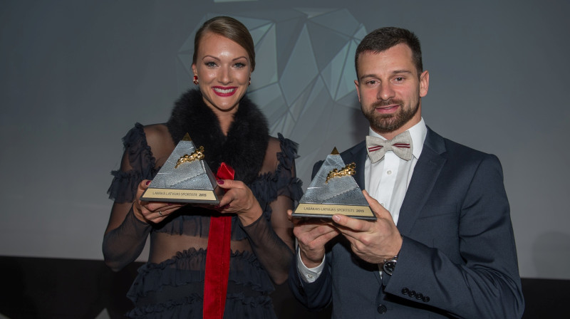 Laura Ikauniece - Admidiņa un Martins Dukurs
Foto: Zigismunds Zālmanis