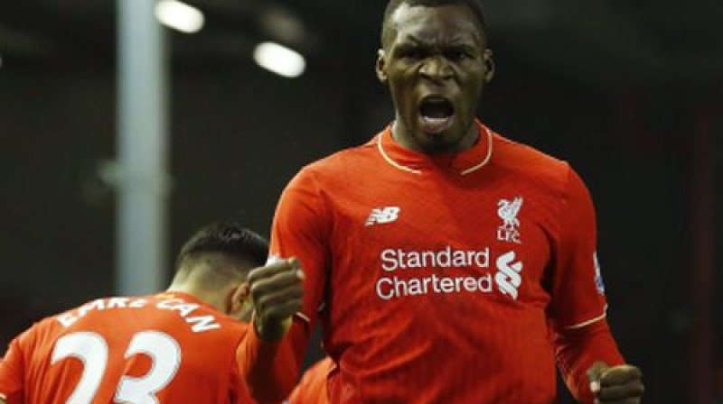 Kristians Benteke pēc vārtu guvuma
Foto: AP/Scanpix