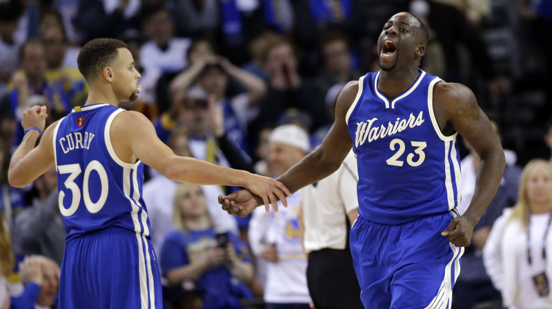 Stefens Karijs un Dreimonds Grīns
Foto: AP/Scanpix