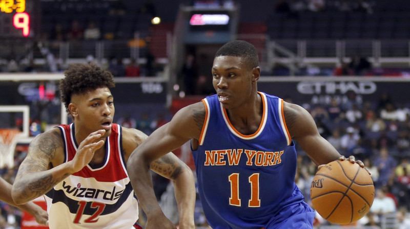 Klīntonijs Ērlijs pārbaudes spēlē pret "Wizards"
Foto: AP/Scanpix