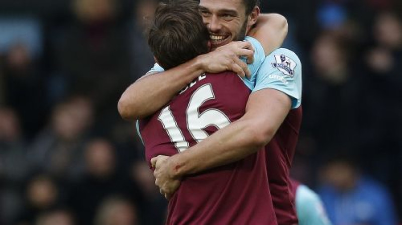 Endijs Kerols atzīmē vārtu guvumu pret savu bijušo klubu
Foto: AFP/Scanpix