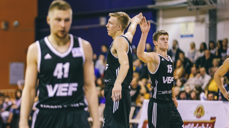 Ingus Jakovičs, Mareks Mejeris un Dāvis Geks 
Foto: Mikus Kļaviņš, VEF