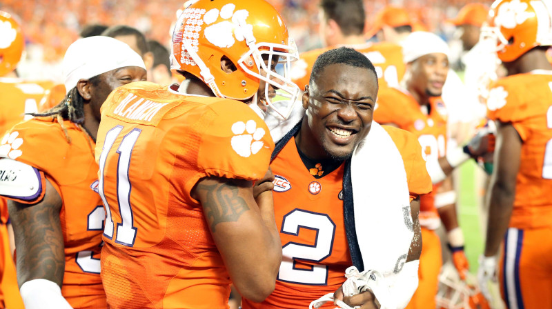 Klemsonas "Tigers" pēc uzvaras "Orange Bowl"
Foto: AFP/Scanpix