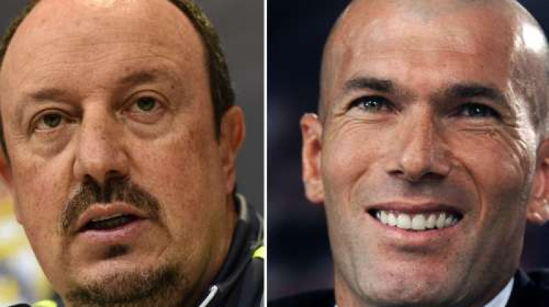 Rafaels Benitess un Zinedins Zidāns
Foto: AFP/Scanpix