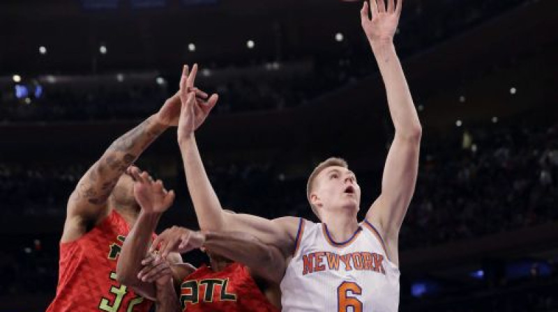 Kristaps Porziņģis pret "Hawks"
Foto: AP/Scanpix