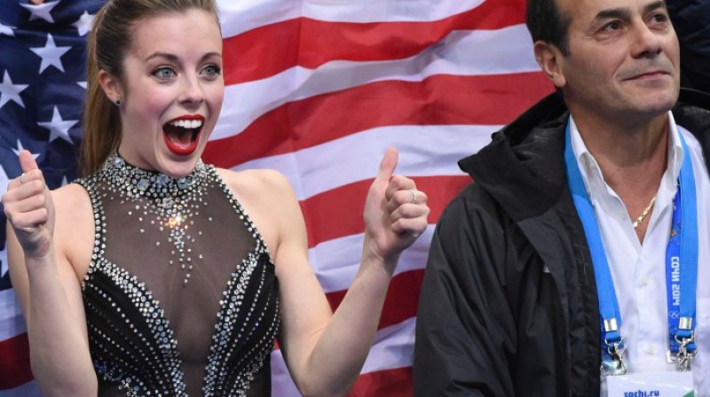 Ešlija Vāgnere un Rafaels Arutunjans olimpiādē
Foto: Robert Deutsch / usatoday.com