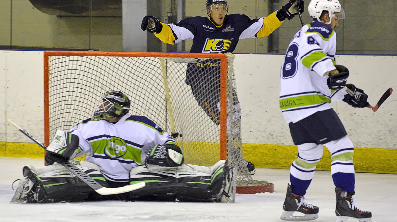 Jurim Štālam uzvaras vārti "Kurbada" panākumā pret "Mogo"
Foto: HK Kurbads