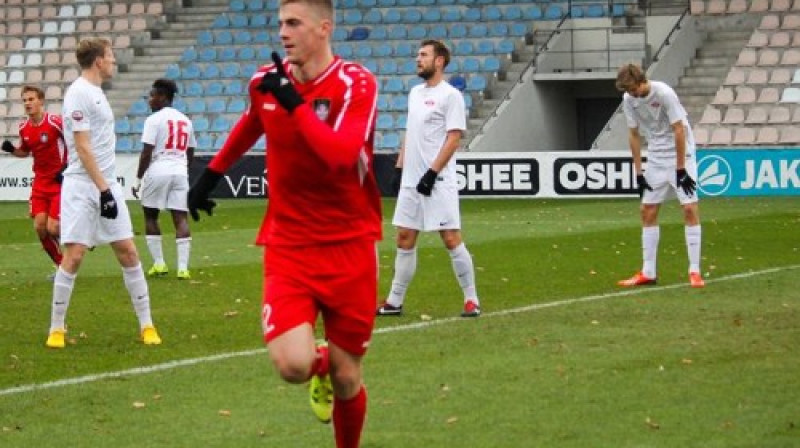 Vladislavs Gutkovskis svin savus desmitos vārtus iepriekšējā SMScredit.lv Virslīgas sezonā
Foto: Juris Gūtmans