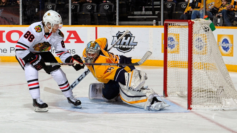 Patriks Keins gūst savus 30. vārtus sezonā 
Foto: AFP/Scanpix