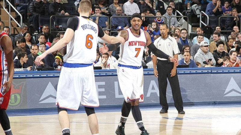 Kristaps Porziņģis un Karmelo Entonijs
Foto: Knicks.com