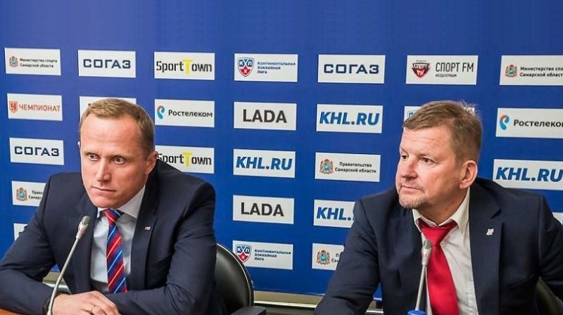 Artis Ābols un Kari Heikile 
Foto: hclada.ru