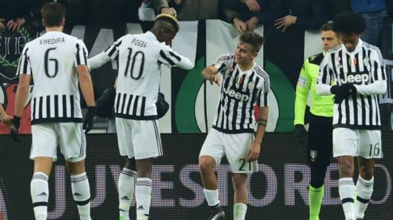 ''Juventus'' atzīmē vienīgo vārtu guvumu
Foto: AFP/Scanpix