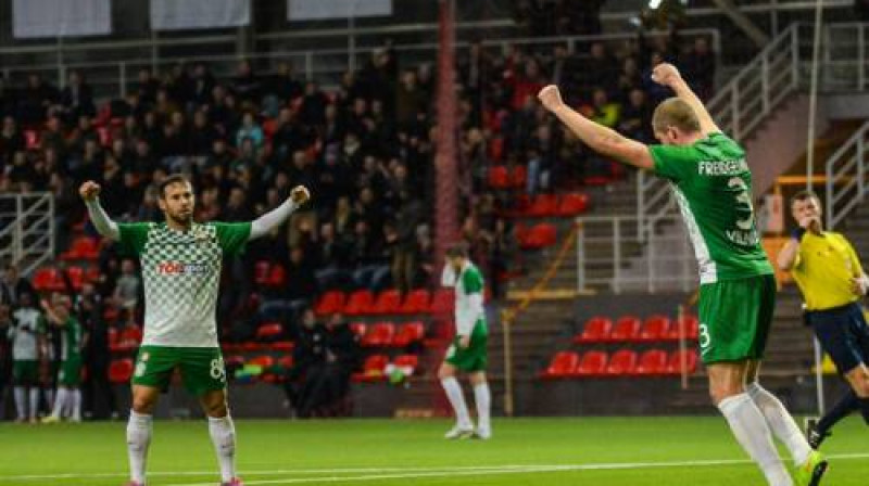 Viļņas "Žalgiris" nupat guvis vārtus pret "Liepāju"
Foto: "Žalgira" "Facebook" konts
