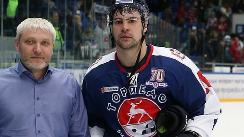 Kaspars Daugaviņš atzīts par mača labāko spēlētāju "Torpedo" sastāvā 
Foto: hctorpedo.ru