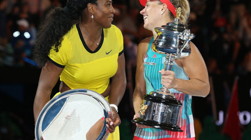 Serēna Viljamsa un Andželike Kerbere
Foto: Sipa USA/Scanpix