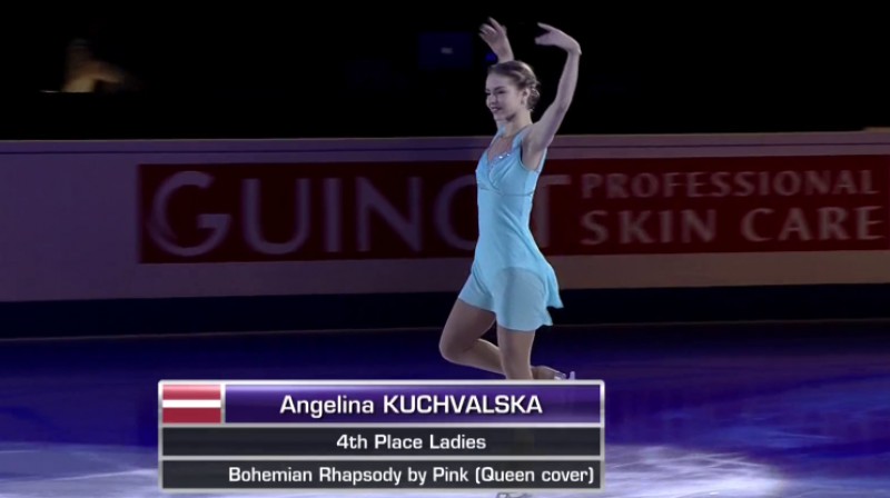 Angelina Kučvaļska noslēguma paraugdemonstrējumos 
Foto: Arena
