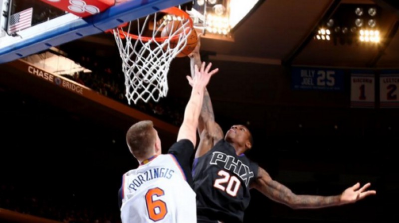 Kristaps Porziņģis un Ārčijs Gudvins
Foto: Nathaniel S.Butler, Getty Images / NBA