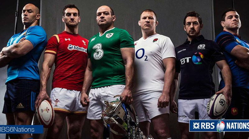Komandu kapteiņi. 
Foto: rbs6nations.com
