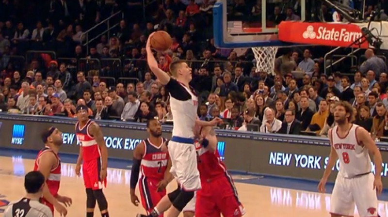 Kristaps Porziņģis pret "Wizards"