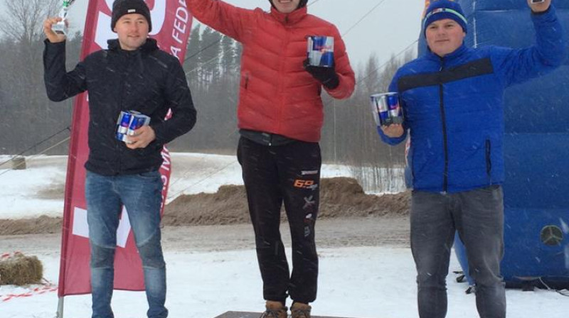 Didzis Gorbenko uz pjedestāla augstākā pakāpiena
Foto: X-Kross