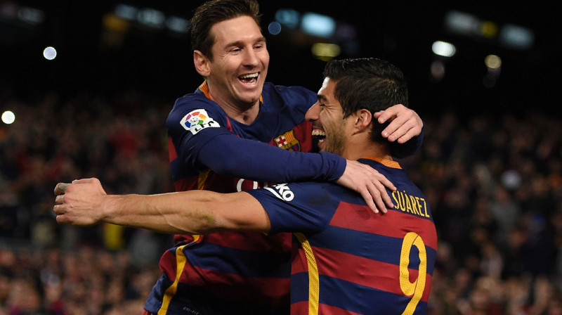 Lionels Mesi un Luiss Svaress
Foto: AFP/Scanpix
