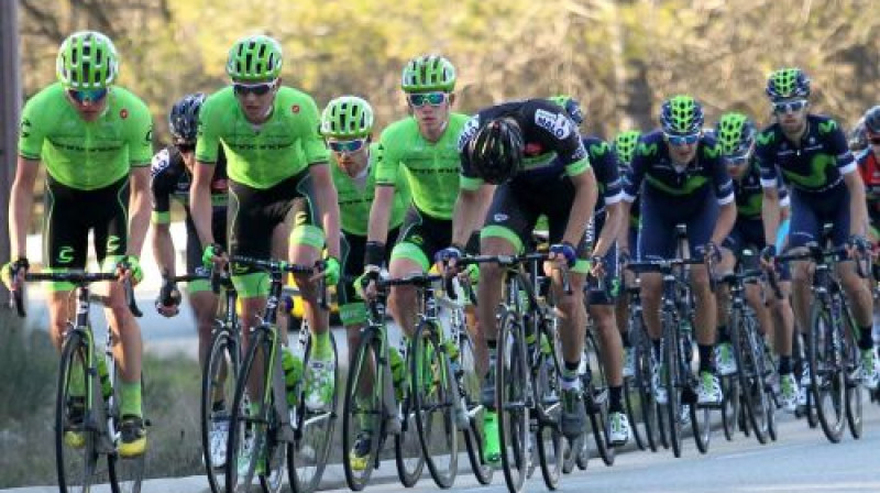 Skujiņa pārstāvētā "Cannondale" vienība līderpozīcijās.
Foto: Ride Argyle