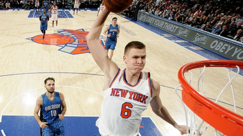 Kristaps Porziņģis pret "Magic"
Foto: Nataniel S.Butler, Getty Images / nypost.com