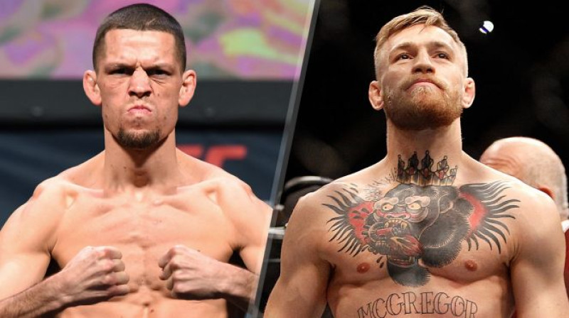 Neits Diazs (no kreisās) un Konors Makgregors
Foto: foxsports.com