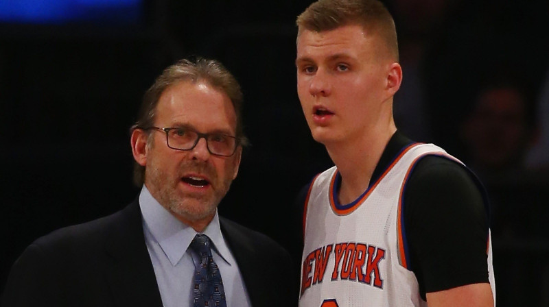 Kurts Rembiss un Kristaps Porziņģis
Foto: AFP/Scanpix