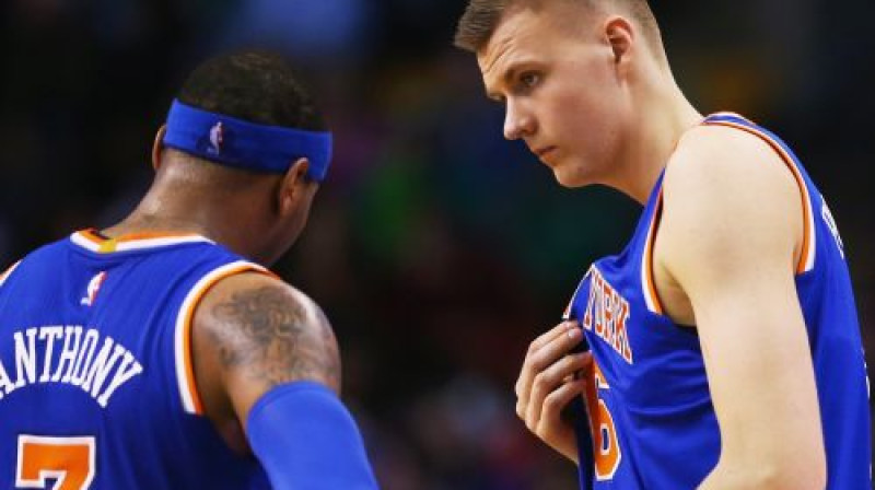 Karmelo Entonijs un Kristaps Porziņģis
Foto: AFP/Scanpix