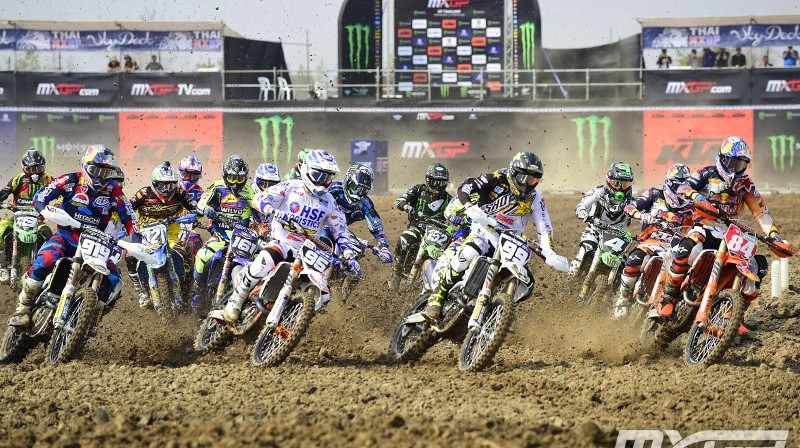 Roberts Justs (#95) pēc veiksmīgā starta
Foto: www.mxgp.com