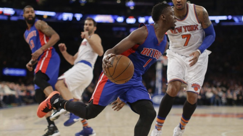 Epizode no "Knicks" - "Pistons" spēles
Foto: AP/Scanpix