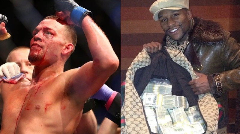 Neits Diazs (no kreisās) un Floids Meivezers
Foto: urbanleak.com