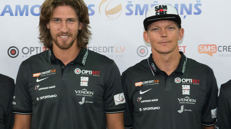Aleksandrs Samoilovs un Jānis Šmēdiņš
Foto: Vladislavs Proškins/f64